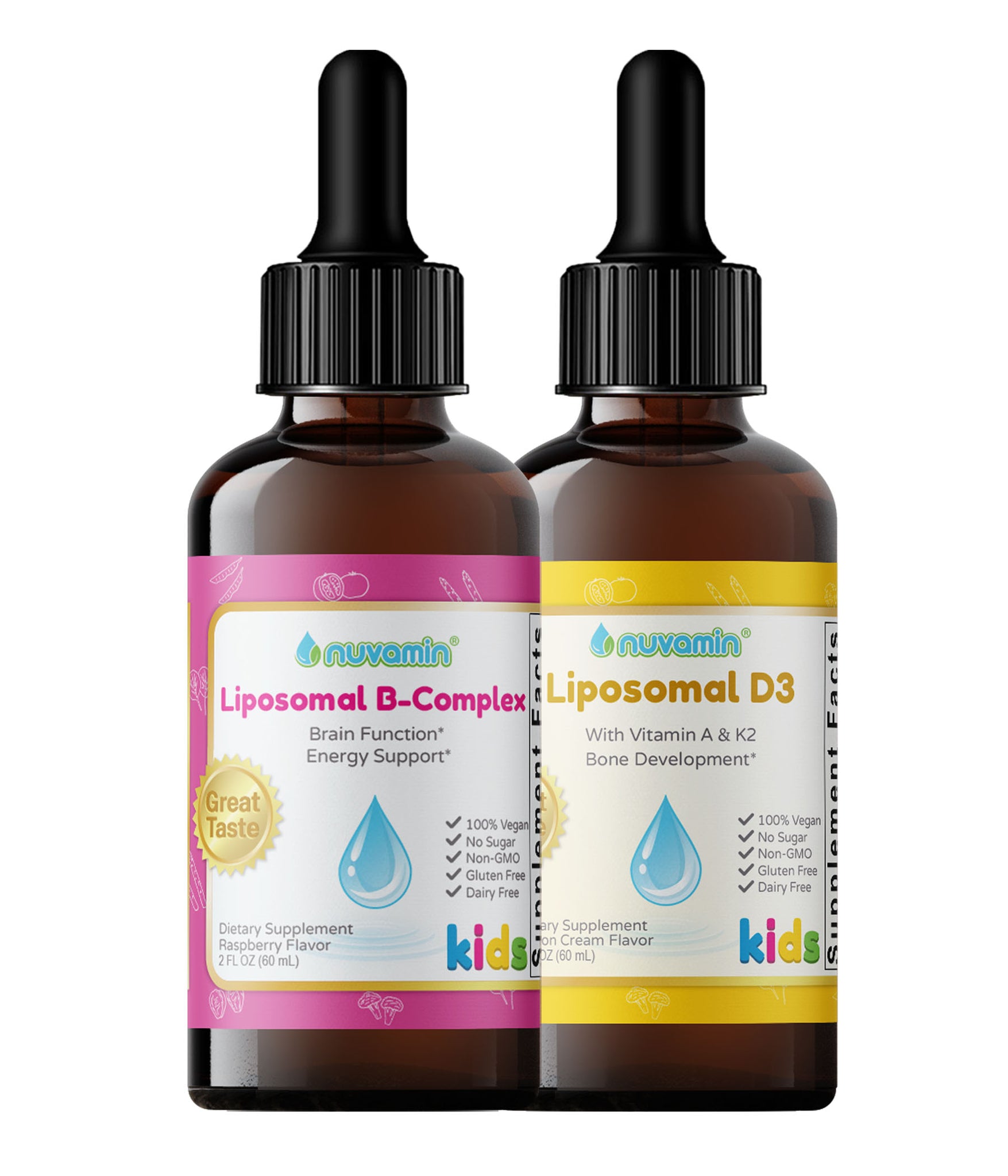 Nuvamin Liposomal B-Complex & Liposomal Vitamin D3 Bundle