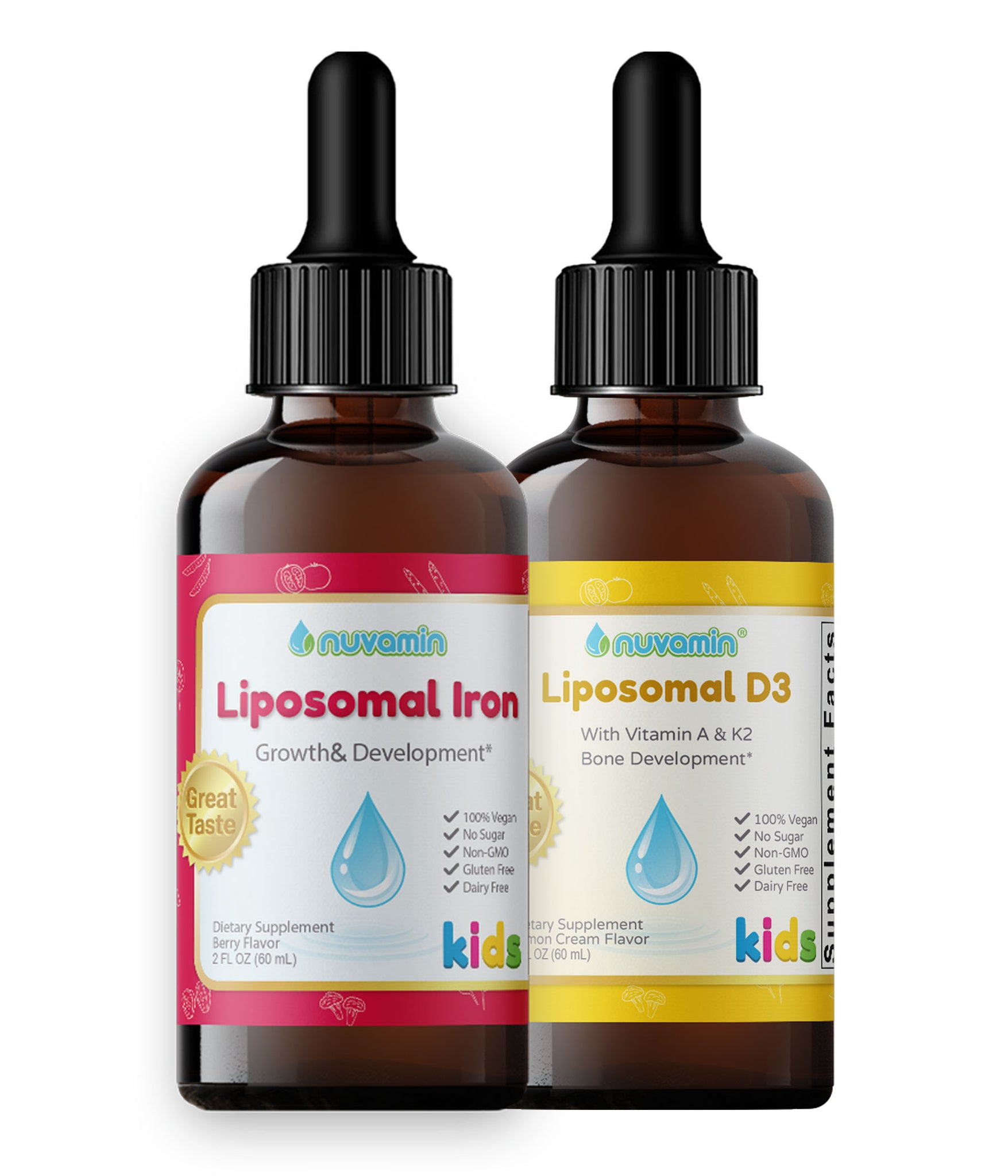 Nuvamin Liposomal Iron & Liposomal Vitamin D3 Bundle